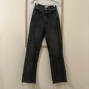 Zara high waisted black jeans